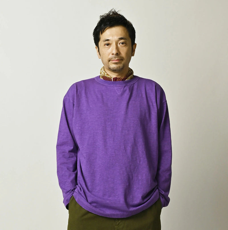 45R Umihiko 908 Long Sleeve T-shirt (Plant-Based Dye) - Image 12