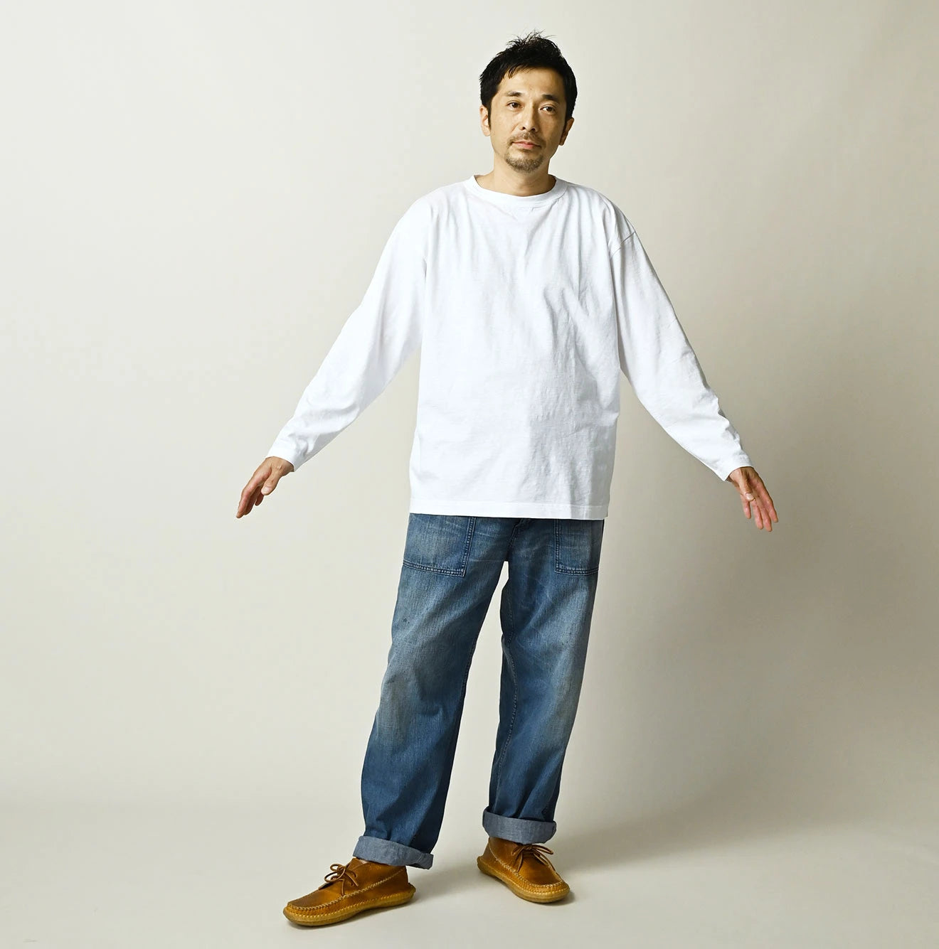 45R Umihiko 908 Long Sleeve T-shirt (Plant-Based Dye) - Image 26