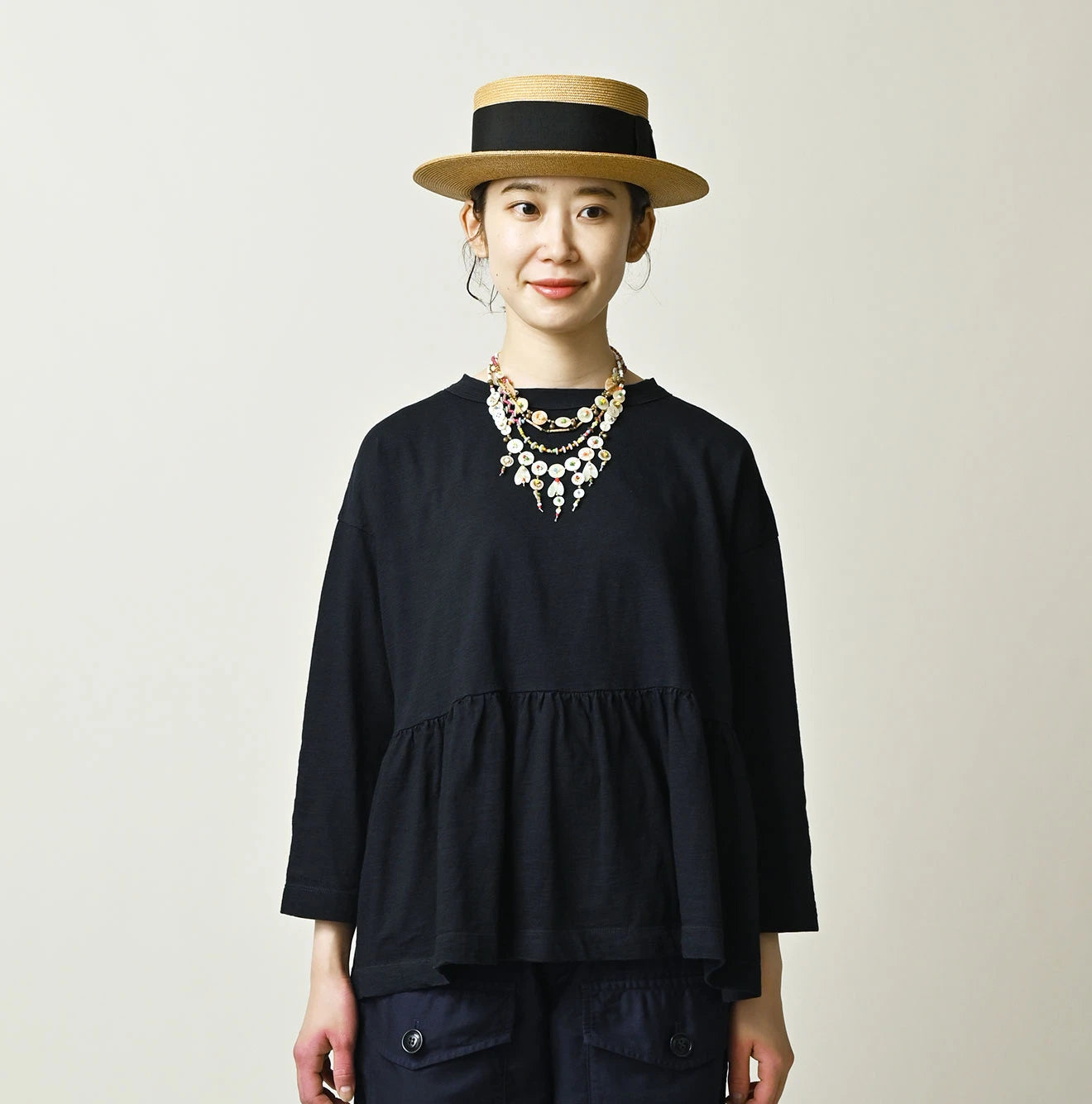 45R Indigo Gathered M-Hime - Image 3
