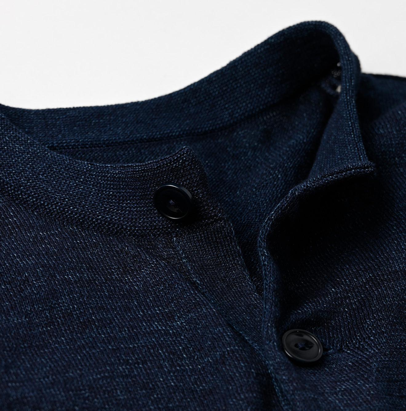 Indigo Super Gauze Wholegarment 908 Cardigan – 45R GLOBAL