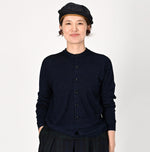 Indigo Super Gauze Wholegarment 908 Cardigan (Size 1) - 45R by 45rpm studio