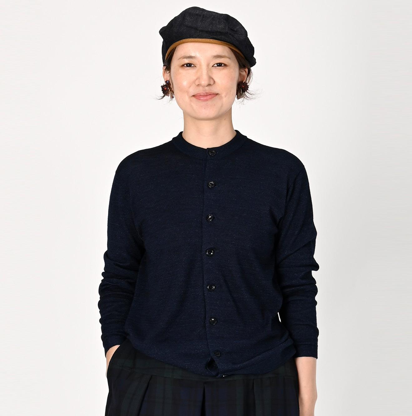 Indigo Super Gauze Wholegarment 908 Cardigan (Size 1) - 45R by 45rpm studio - Image 3