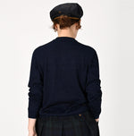 Indigo Super Gauze Wholegarment 908 Cardigan (Size 1) - 45R by 45rpm studio