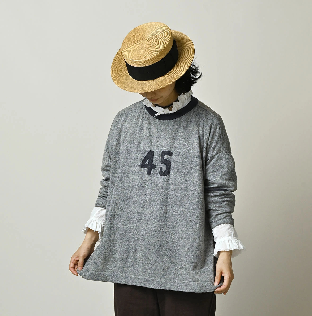 45R Jacquard Knit-sew 908 Big Slit Hiko - Image 6