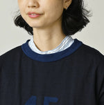 45R Indigo Jacquard Knit-sew 908 Big Slit Hiko