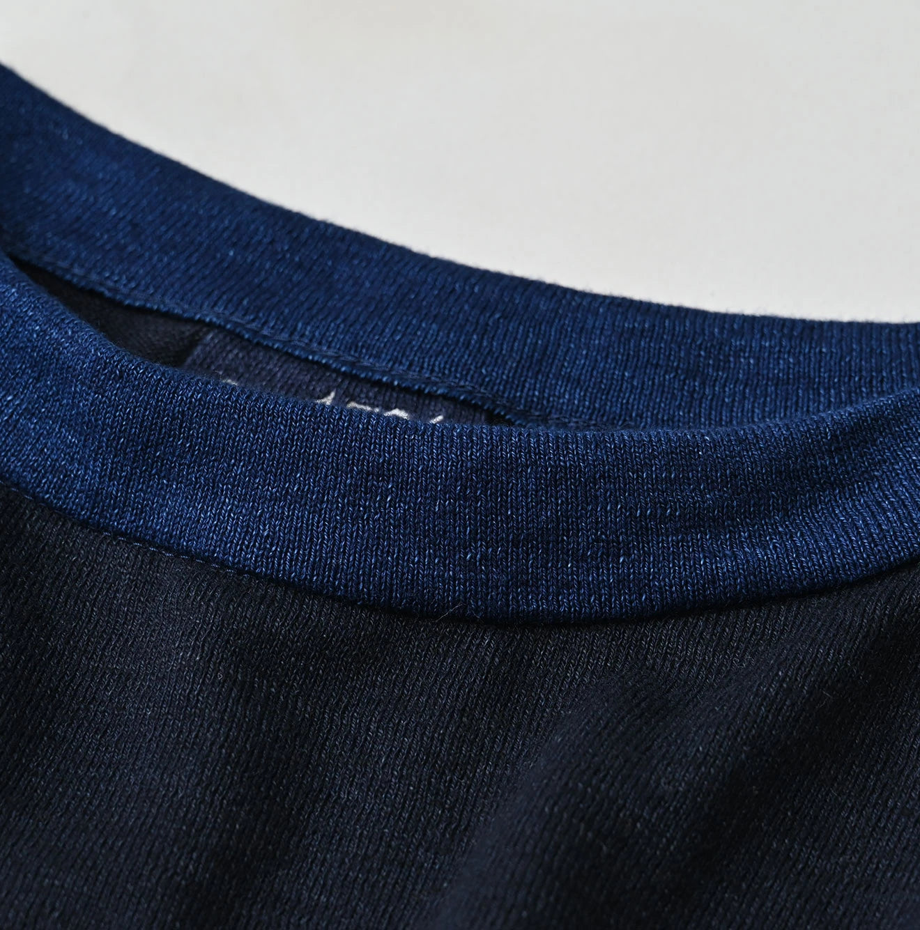 45R Indigo Jacquard Knit-sew 908 Big Slit Hiko - Image 16