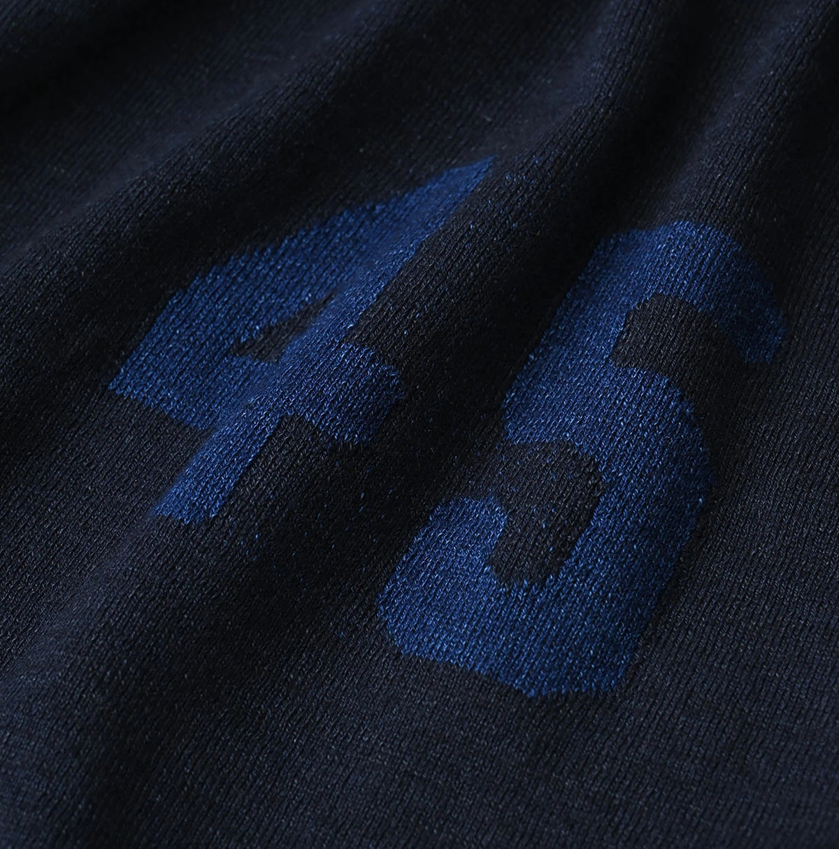 45R Indigo Jacquard Knit-sew 908 Big Slit Hiko