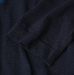 45R Indigo Jacquard Knit-sew 908 Big Slit Hiko