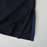45R Indigo Jacquard Knit-sew 908 Big Slit Hiko