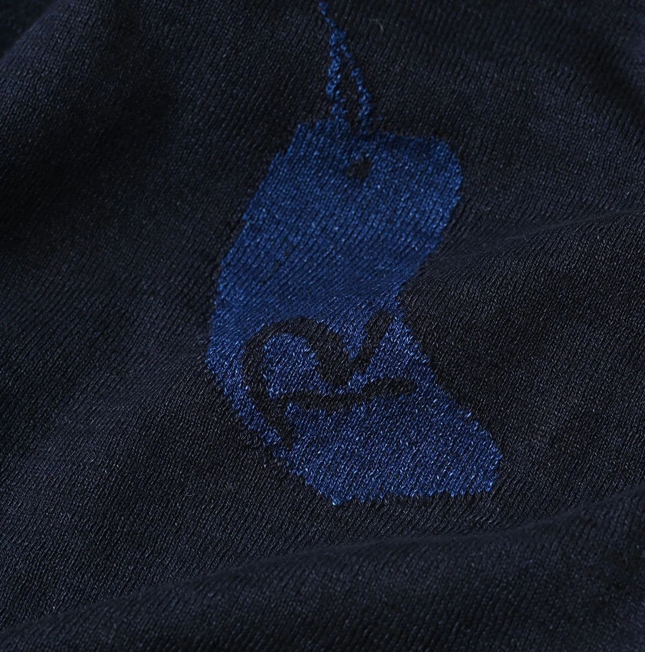 45R Indigo Jacquard Knit-sew 908 Big Slit Hiko - Image 21