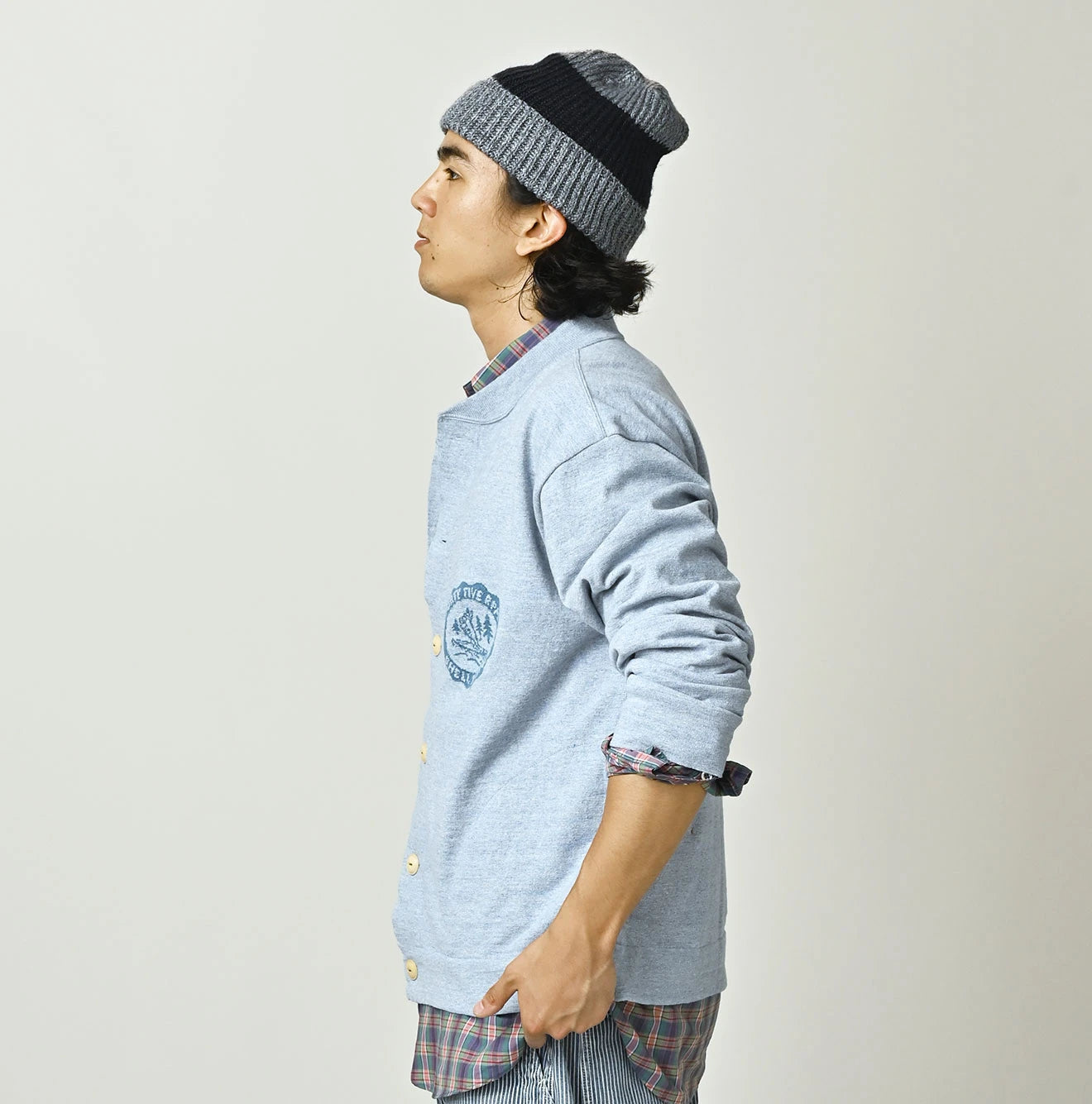 45R Donkey College Jacquard 908 Stadium Jacket - Image 11