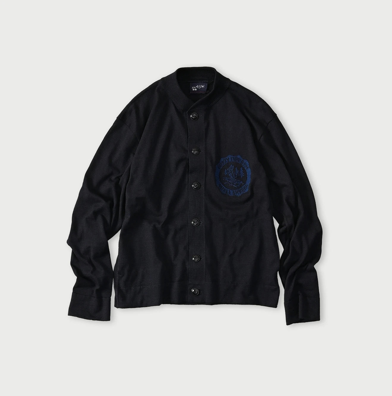 45R Indigo Donkey College Jacquard 908 Stadium Jacket - Image 1