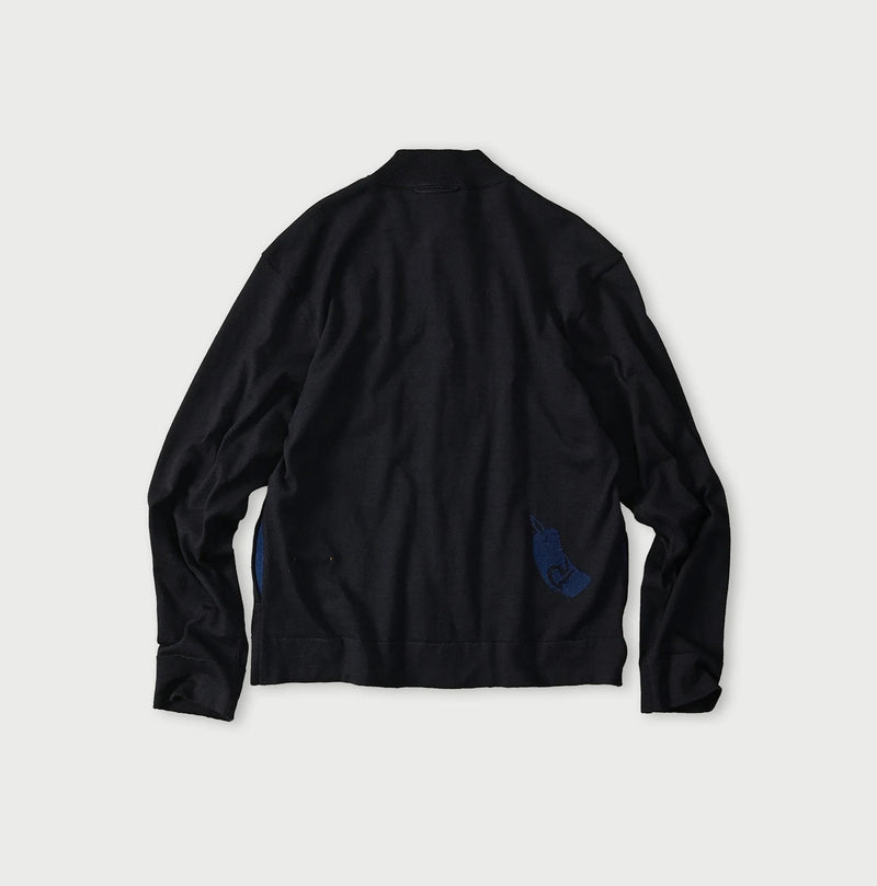 45R Indigo Donkey College Jacquard 908 Stadium Jacket - Image 14