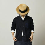 45R Indigo Donkey College Jacquard 908 Stadium Jacket