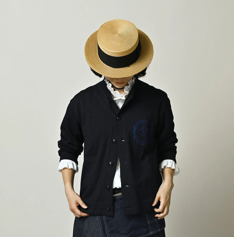45R Indigo Donkey College Jacquard 908 Stadium Jacket - Image 4