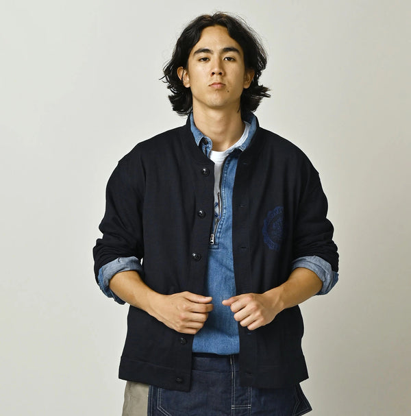 45R Indigo Donkey College Jacquard 908 Stadium Jacket