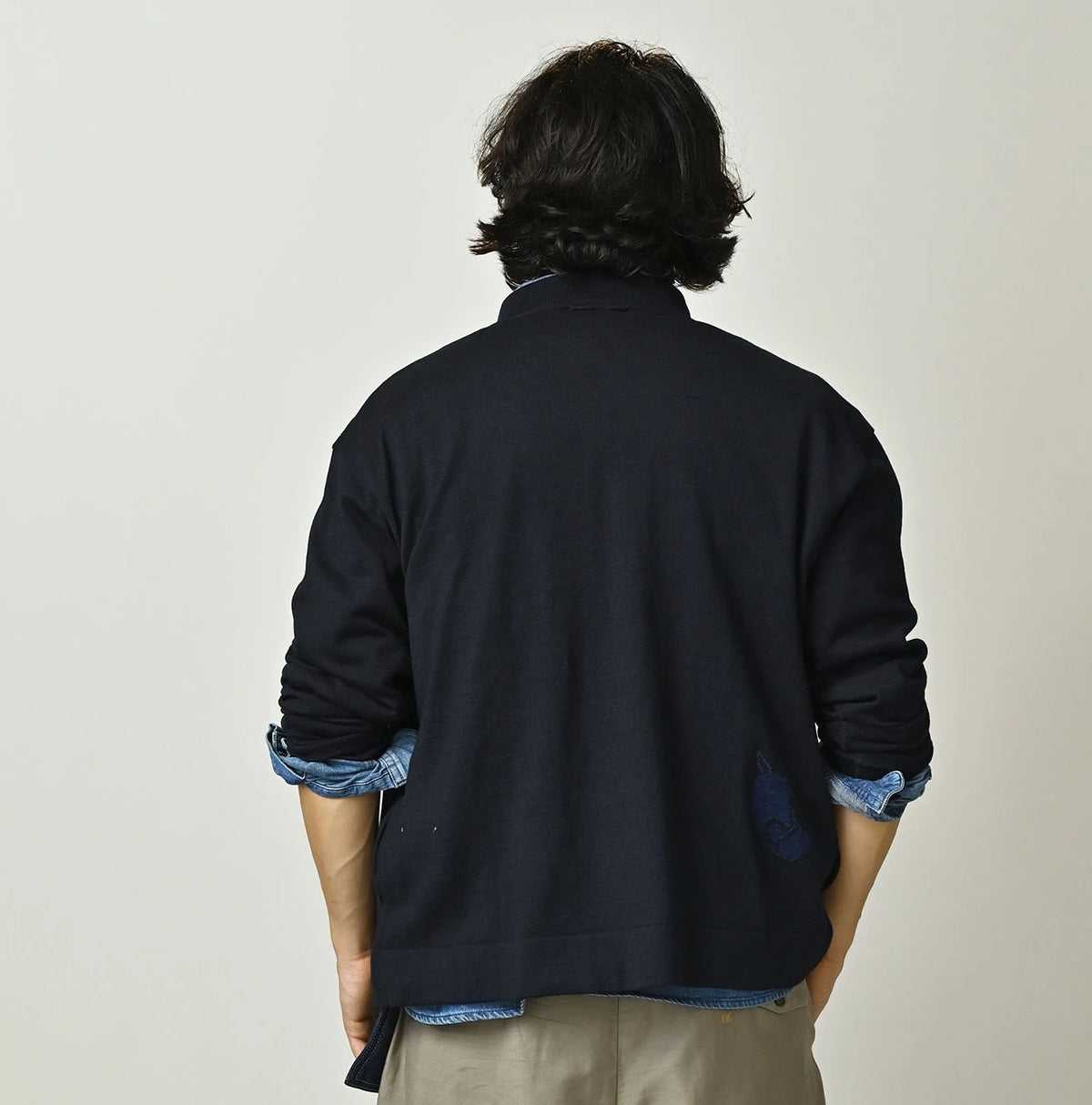 45R Indigo Donkey College Jacquard 908 Stadium Jacket