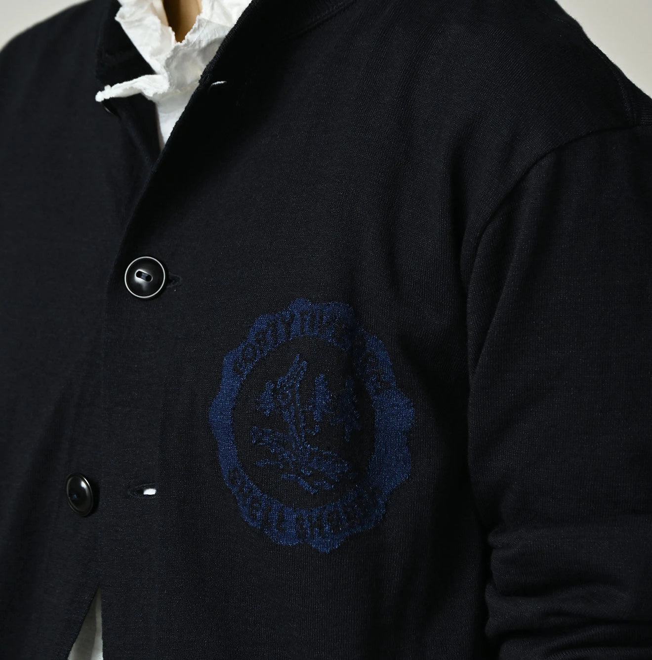 45R Indigo Donkey College Jacquard 908 Stadium Jacket - Image 11