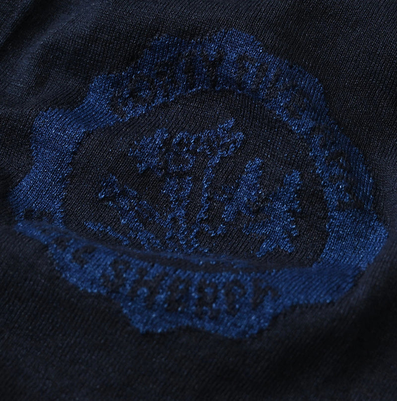 45R Indigo Donkey College Jacquard 908 Stadium Jacket - Image 17