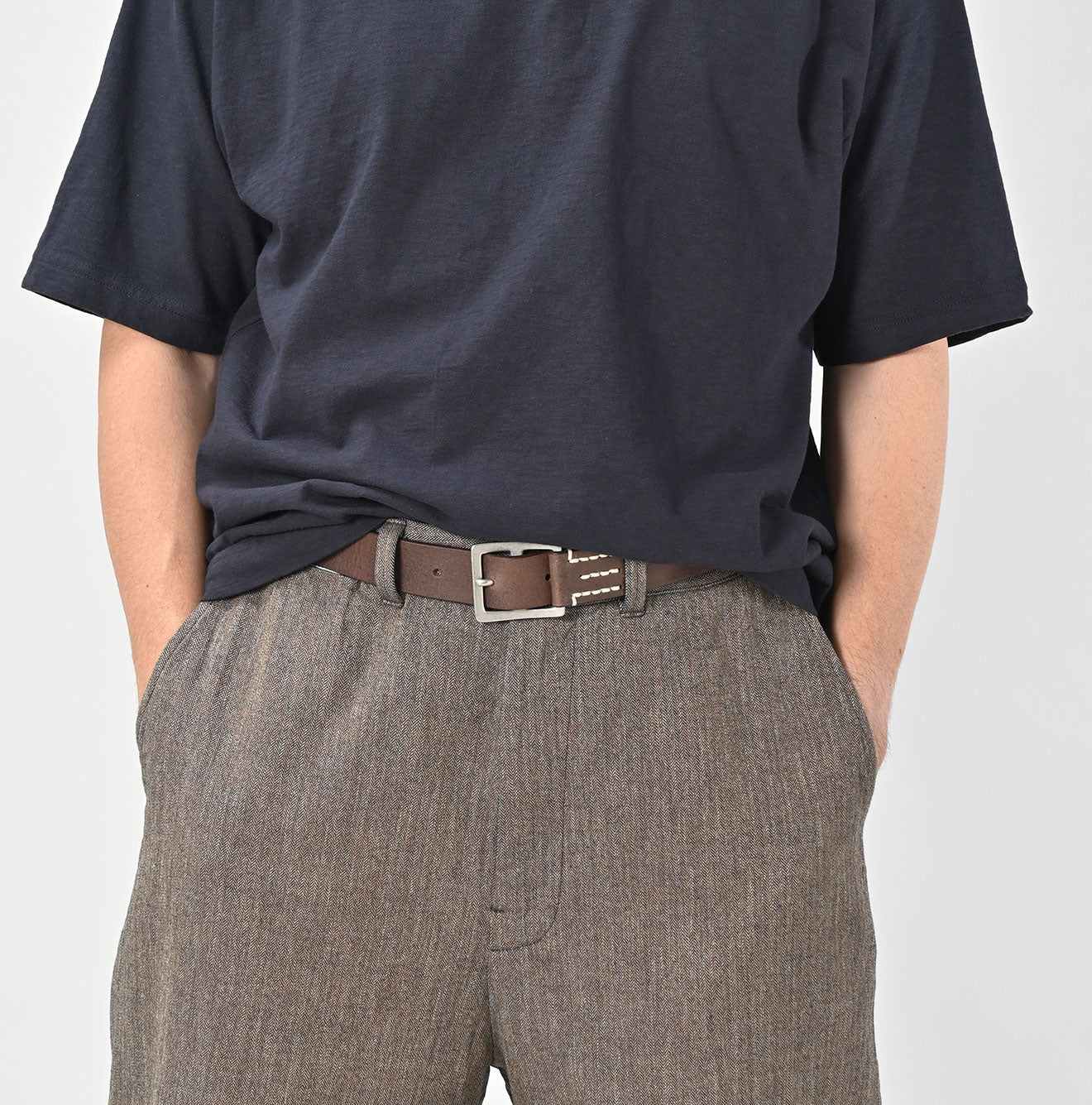 45R Vintage Leather Belt - Image 4