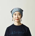 45R Indigo Gauze Donkey Komon Bandana