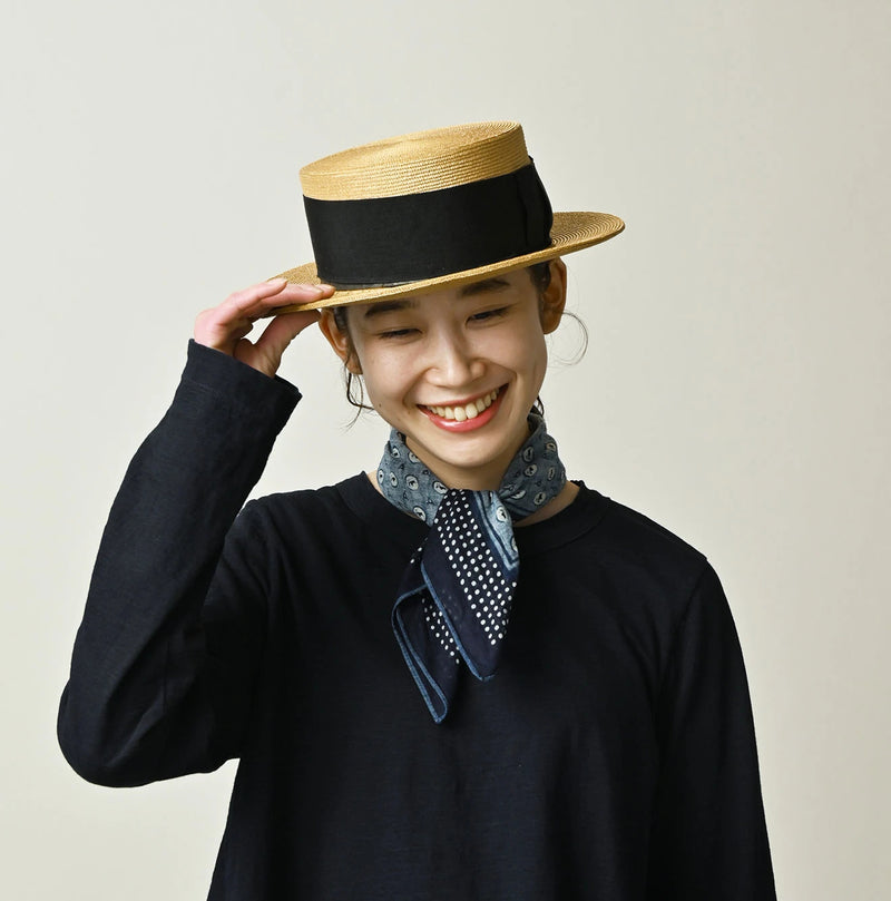 45R Indigo Gauze Donkey Komon Bandana - Image 5