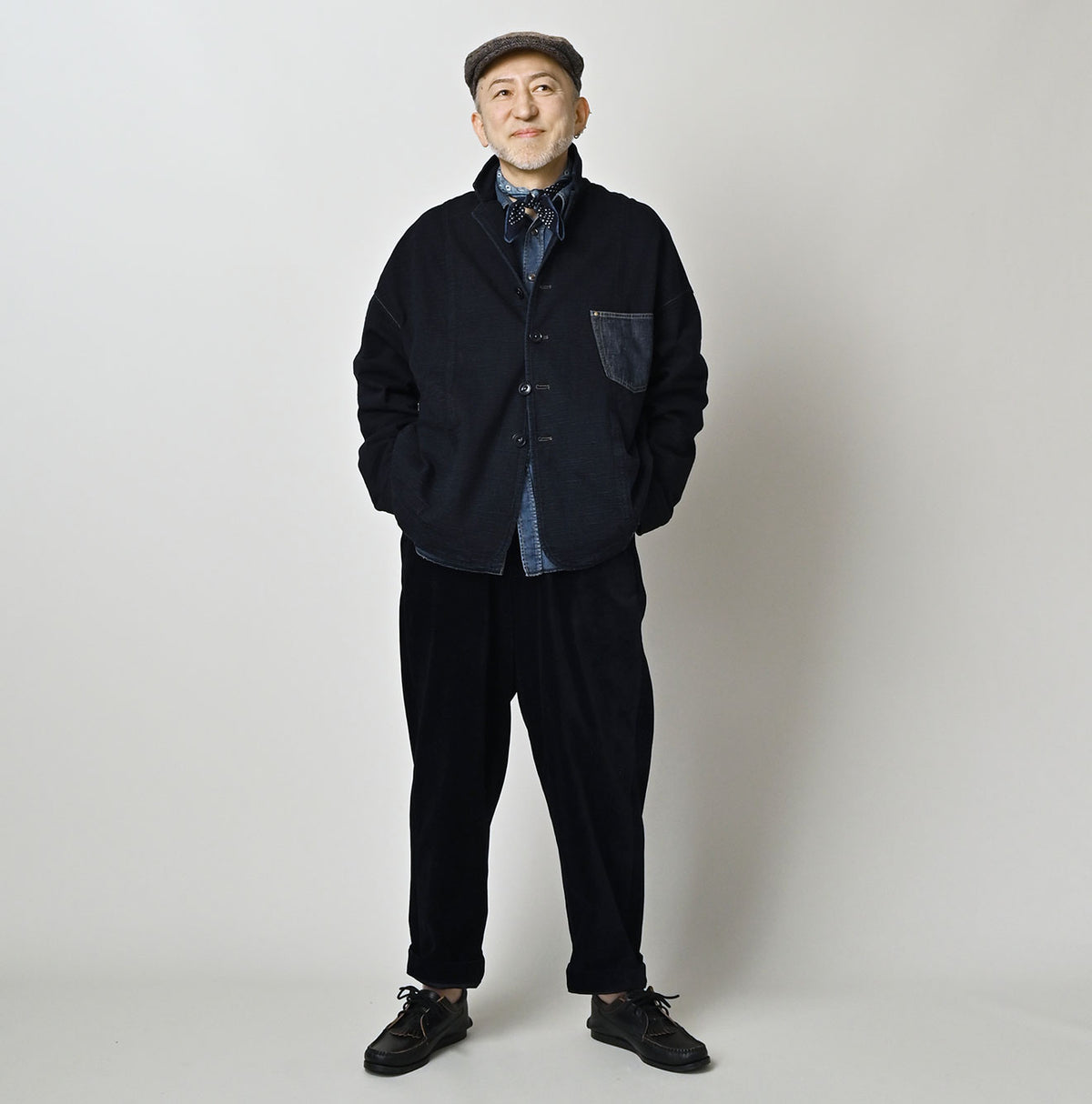 45R Indigo Dekoboko Tenjiku 908 Uma Jacket