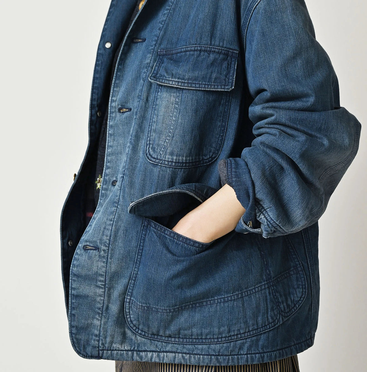 45R Light Mont Brown Denim 908 Yama Coverall