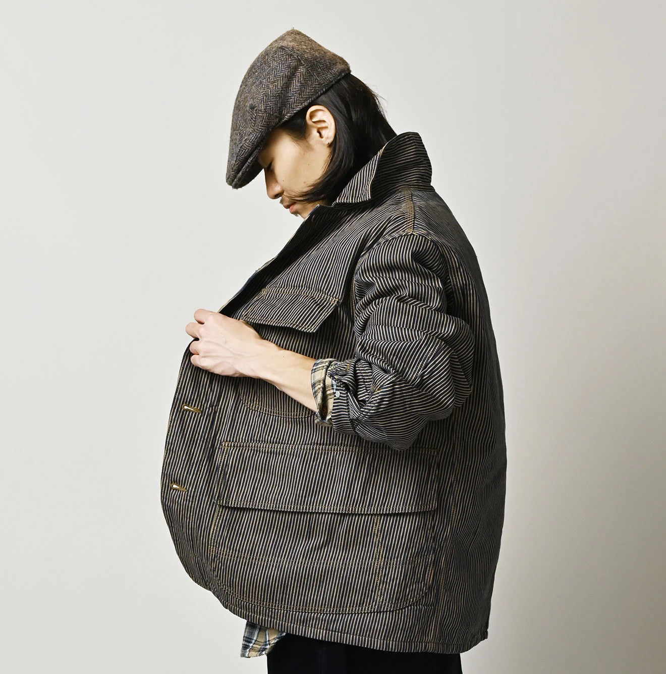45R Light Mont Brown Denim 908 Yama Coverall - Image 13