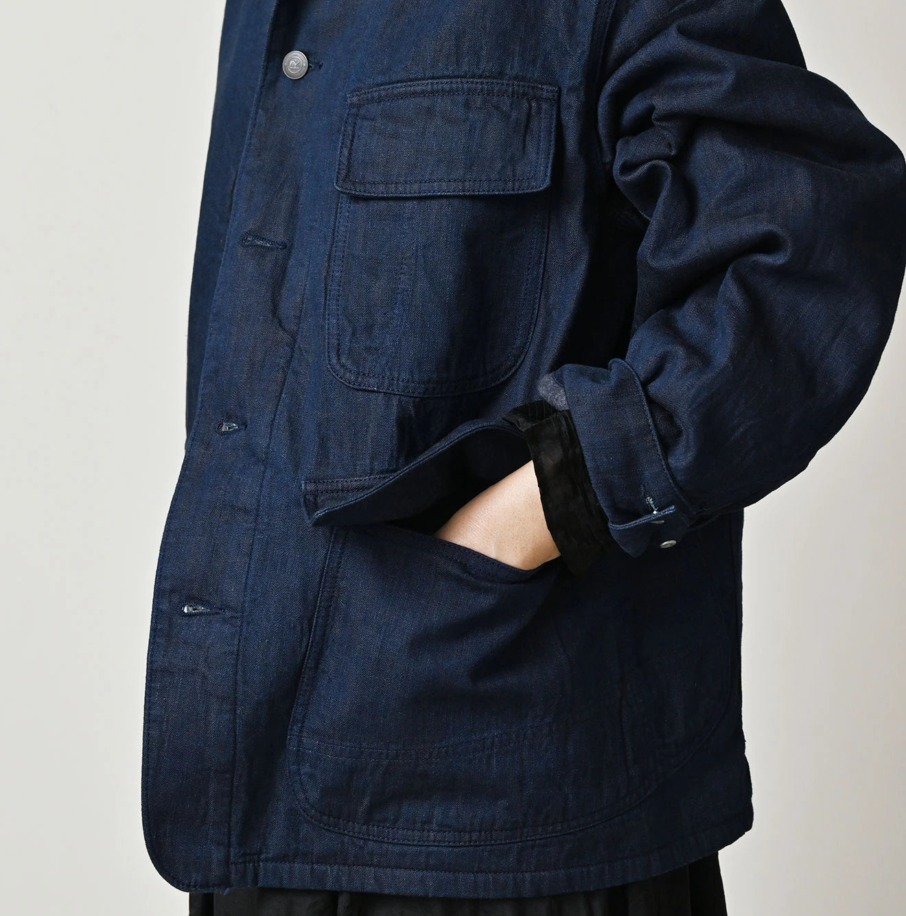 45R Light Mont Brown Denim 908 Yama Coverall - Image 17