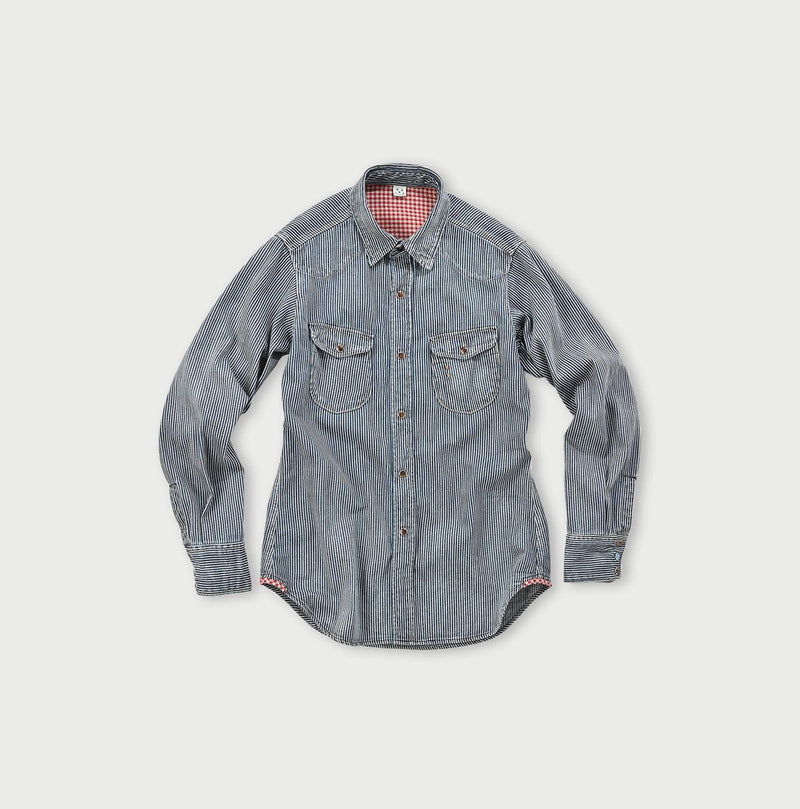 Shirt Denim 908 Eastern Shirt Distressed (Size 1 & 2) - 45R by 45rpm studio - Image 2