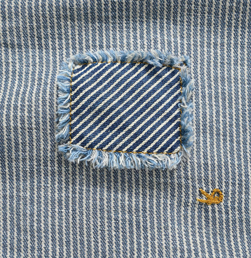 Shirt Denim 908 Eastern Shirt Distressed (Size 1 & 2) - 45R by 45rpm studio