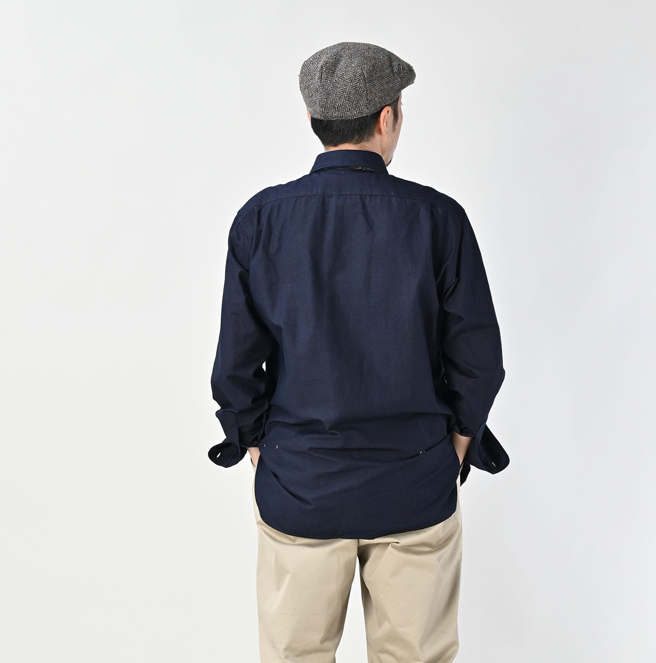 45R Indigo Supima Oxford 908 Military Shirt - Image 10