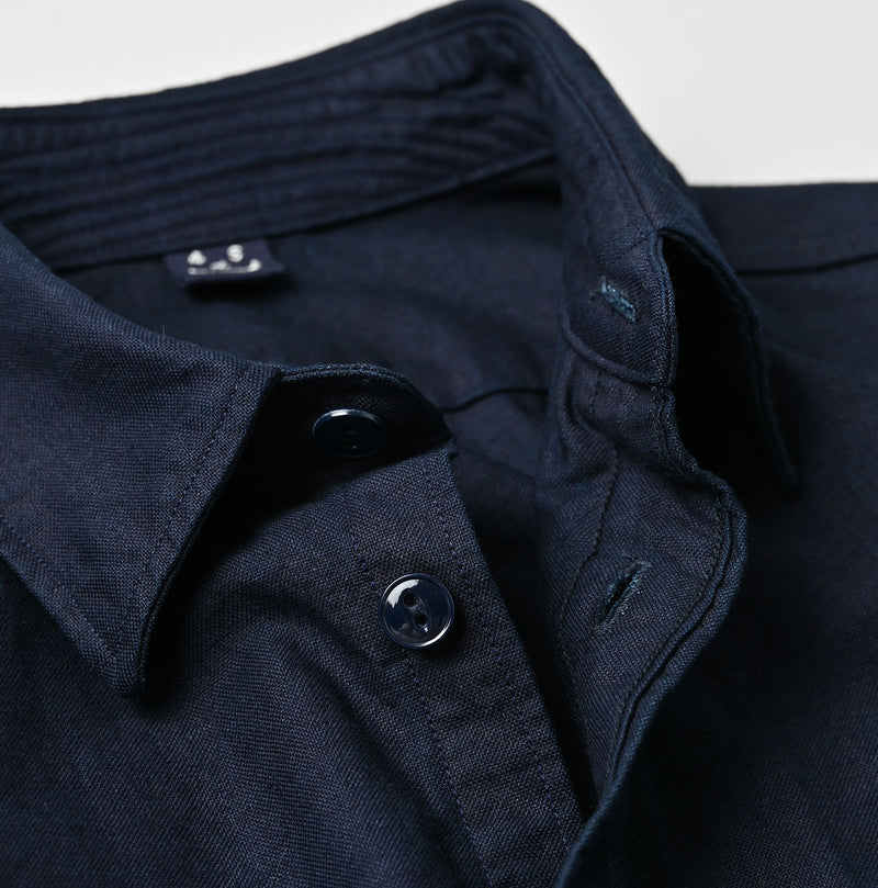 45R Indigo Supima Oxford 908 Military Shirt - Image 17