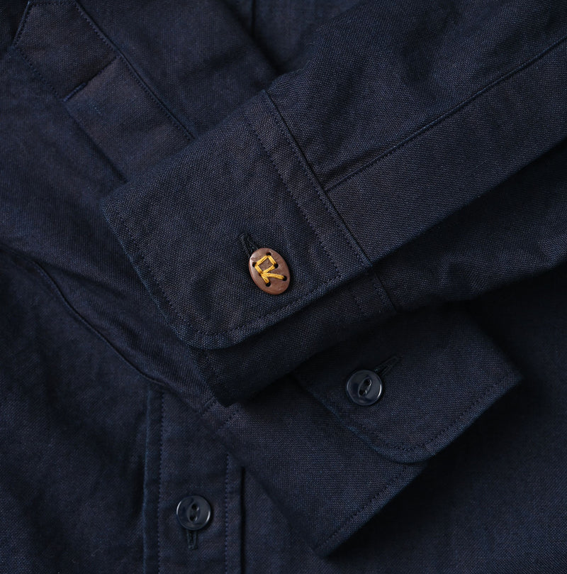 45R Indigo Supima Oxford 908 Military Shirt - Image 19