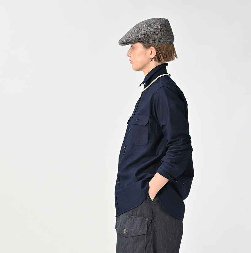45R Indigo Supima Oxford 908 Military Shirt - Image 6