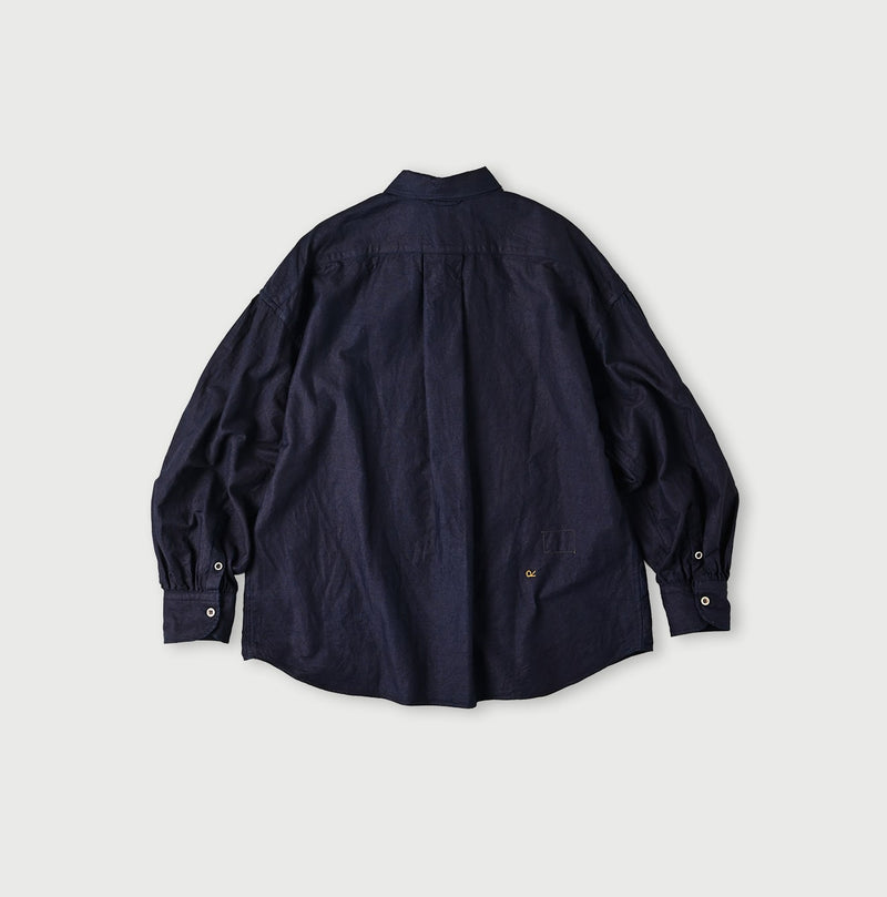 45R Indigo Supima Oxford 908 Petit Collar Coupe Shirt