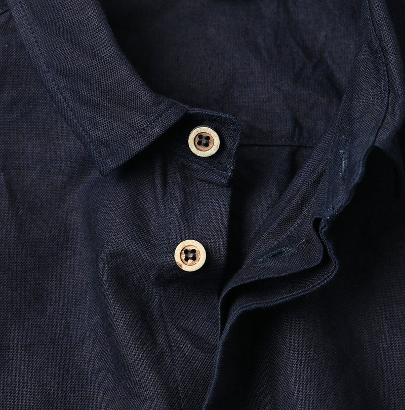 45R Indigo Supima Oxford 908 Petit Collar Coupe Shirt
