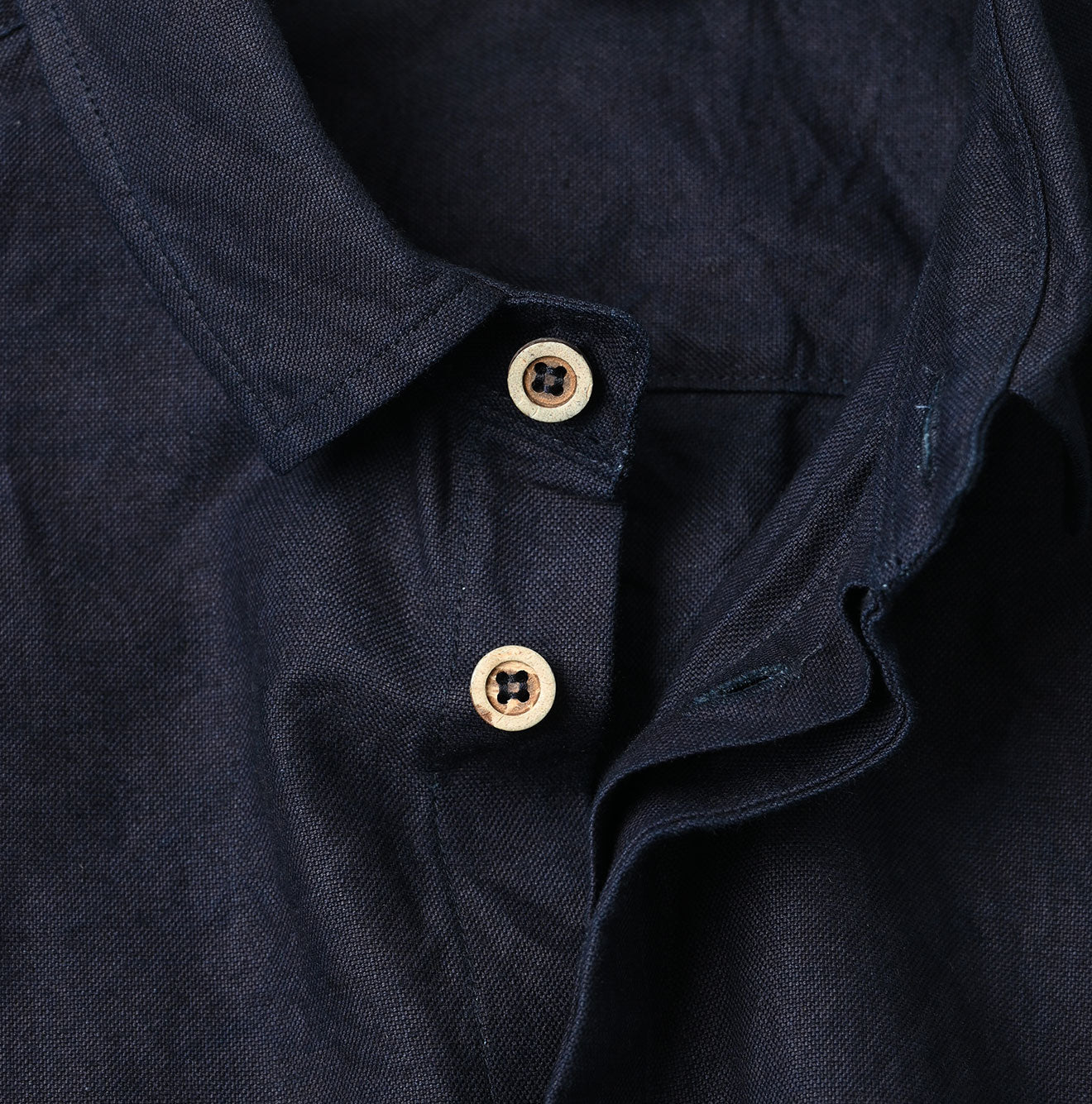 45R Indigo Supima Oxford 908 Petit Collar Coupe Shirt