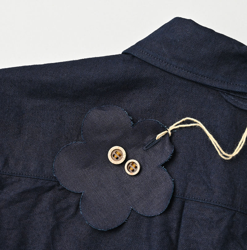 45R Indigo Supima Oxford 908 Petit Collar Coupe Shirt