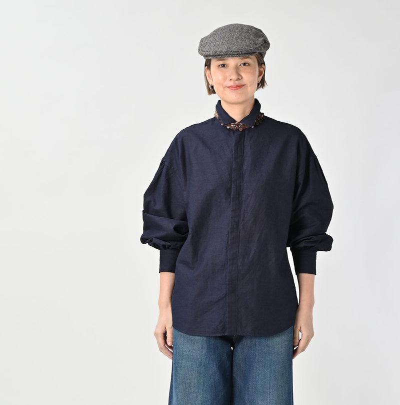 45R Indigo Supima Oxford 908 Petit Collar Coupe Shirt