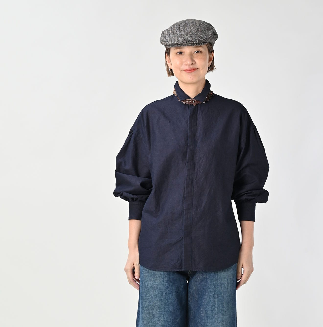 45R Indigo Supima Oxford 908 Petit Collar Coupe Shirt