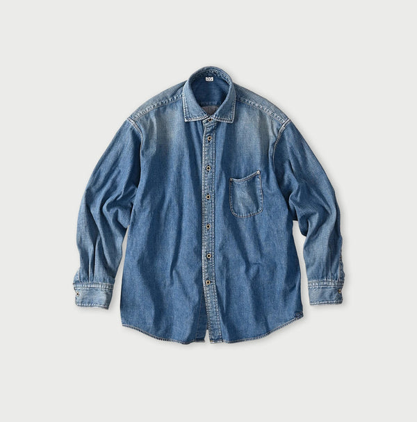45R Komugi Denim 908 Wide Collar Shirt