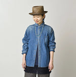 45R Komugi Denim 908 Wide Collar Shirt