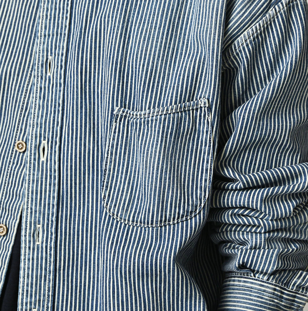 45R Komugi Denim 908 Wide Collar Shirt