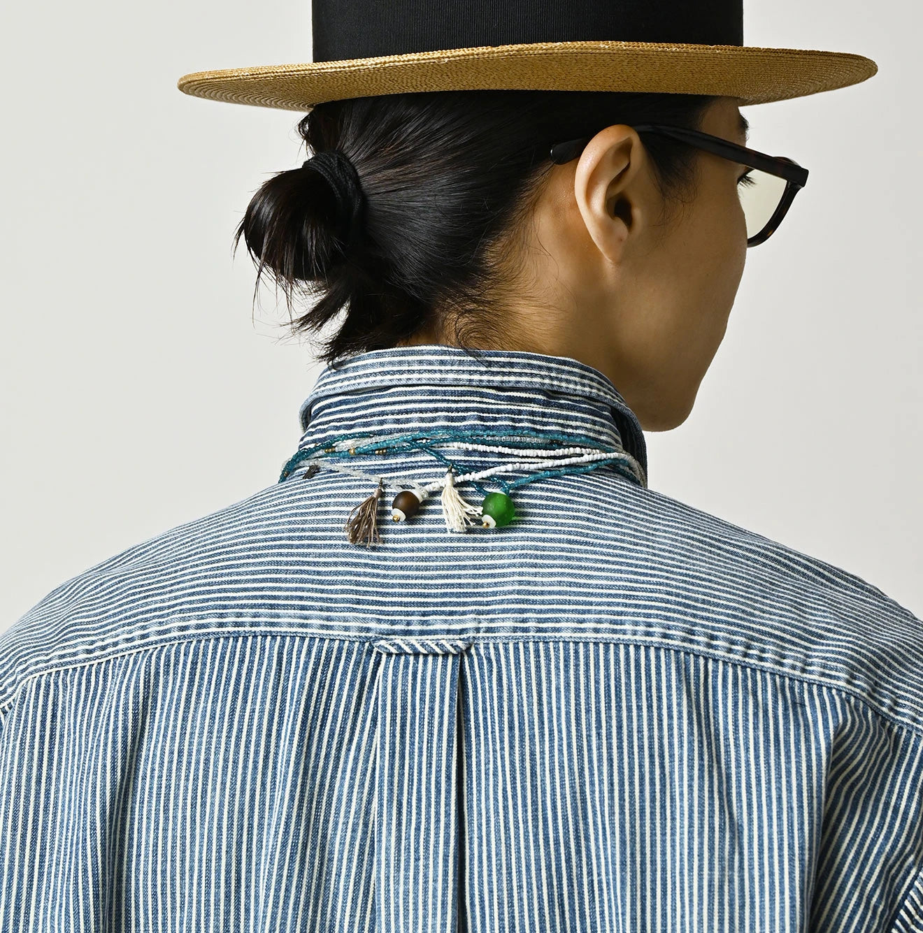 45R Komugi Denim 908 Wide Collar Shirt - Image 15