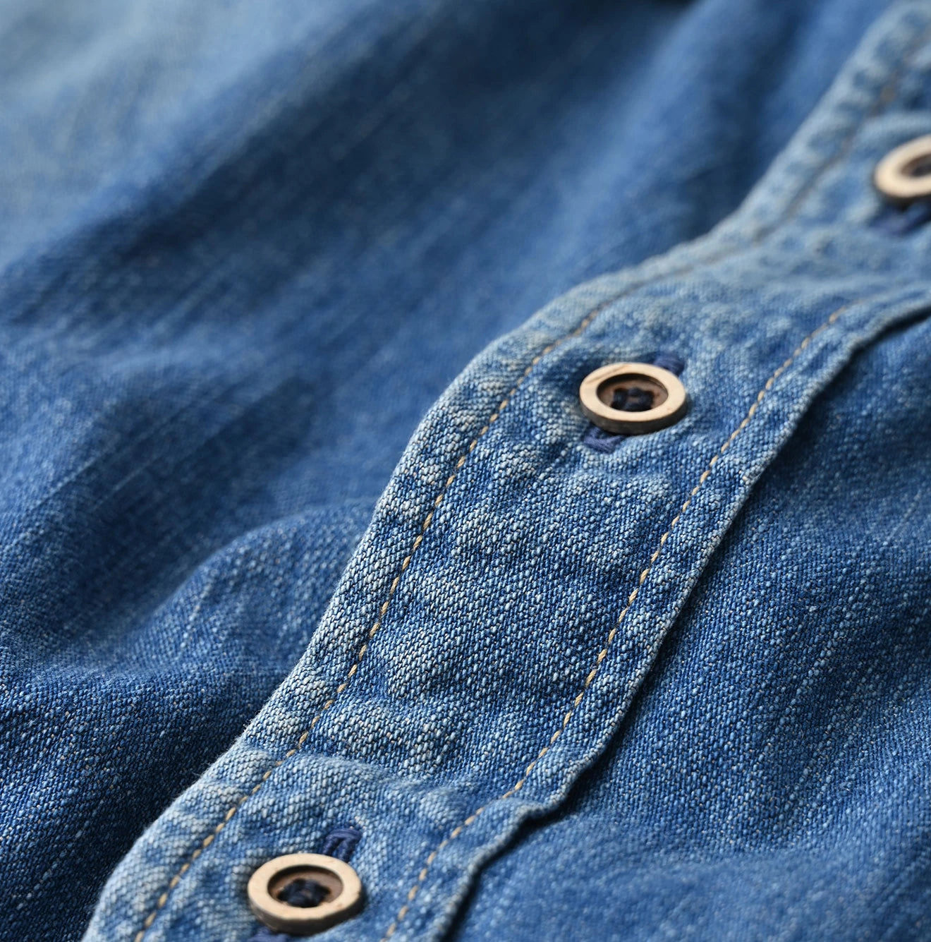 45R Komugi Denim 908 Wide Collar Shirt - Image 20