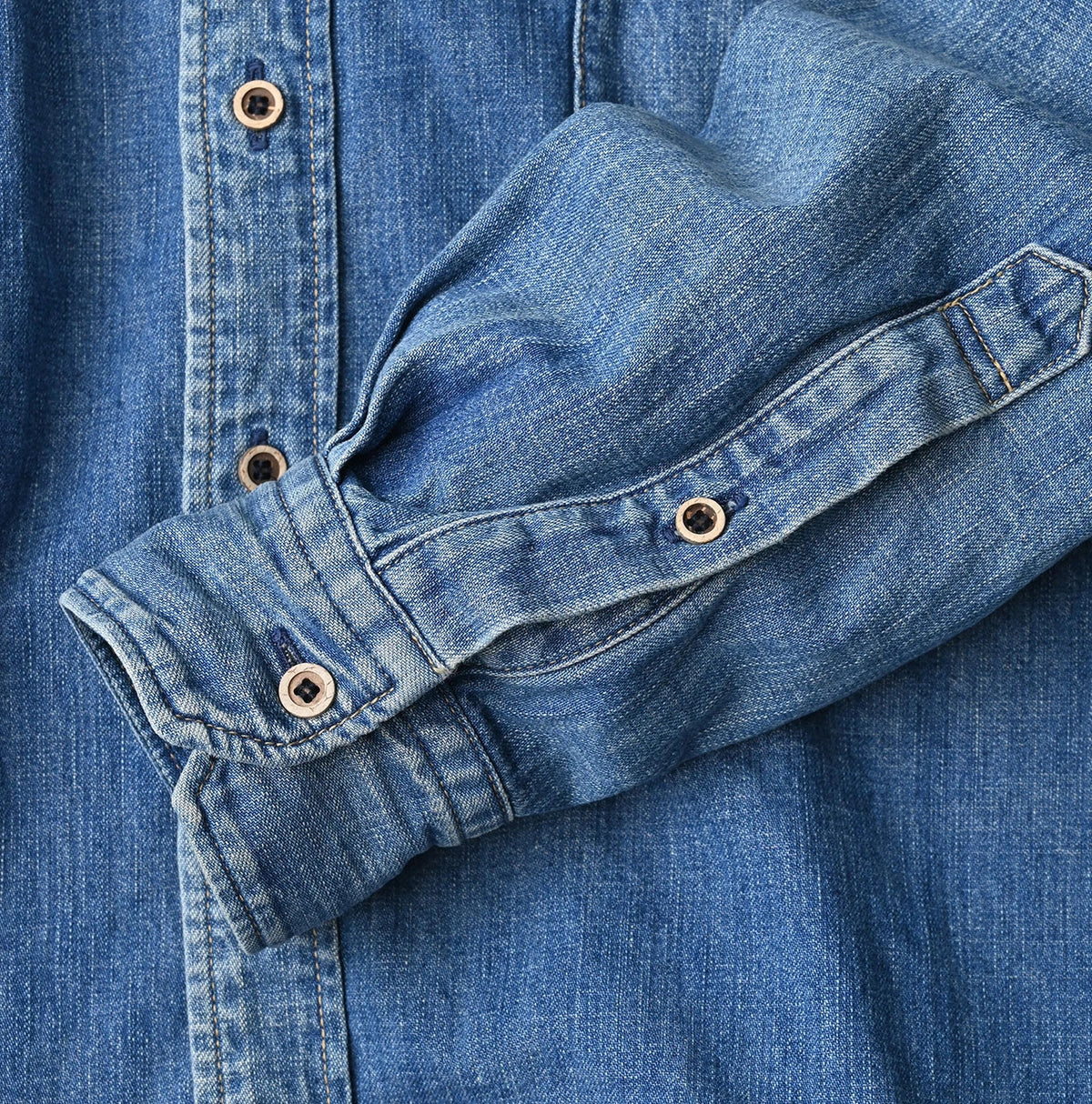 45R Komugi Denim 908 Wide Collar Shirt
