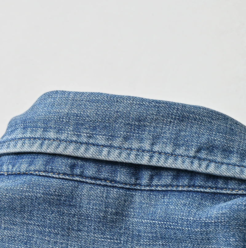45R Komugi Denim 908 Wide Collar Shirt - Image 23