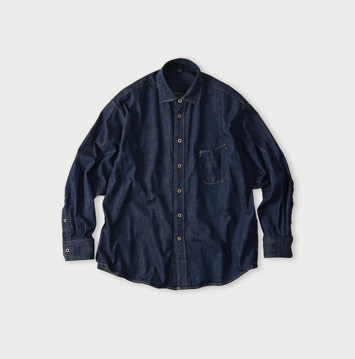 45R Komugi Denim 908 Wide Collar Shirt